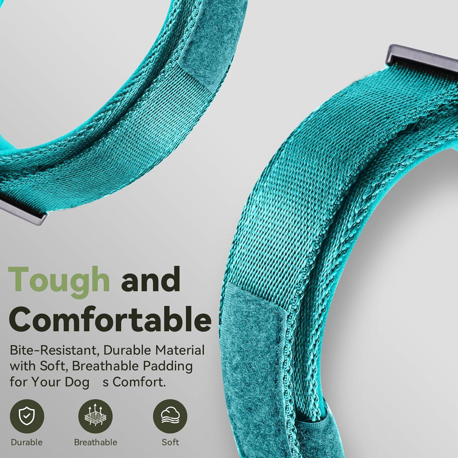 Collar para perro Odokele AirTag L Azul impermeable táctico