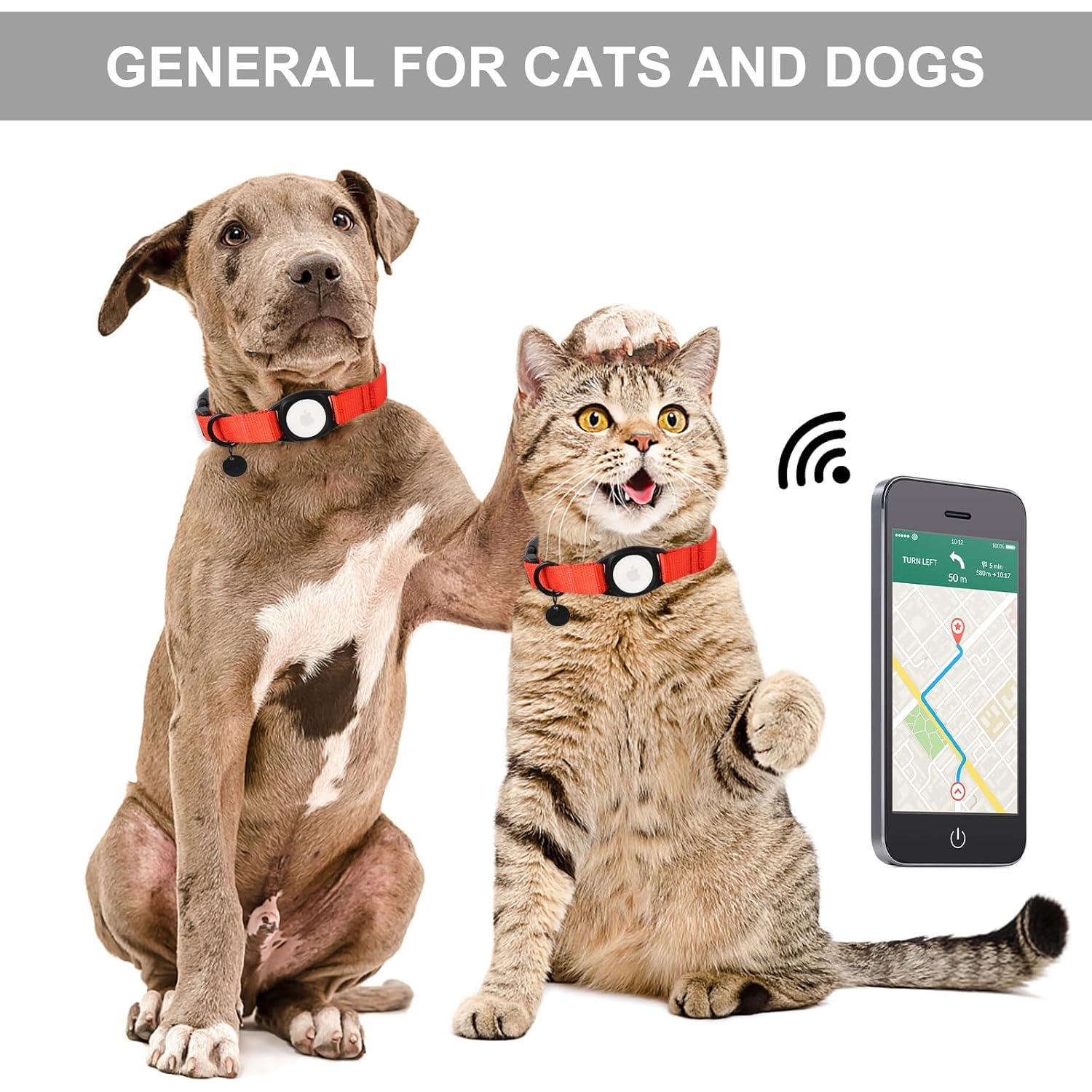 Collar para Perro Mediano Babole Rojo con AirTag Integrado