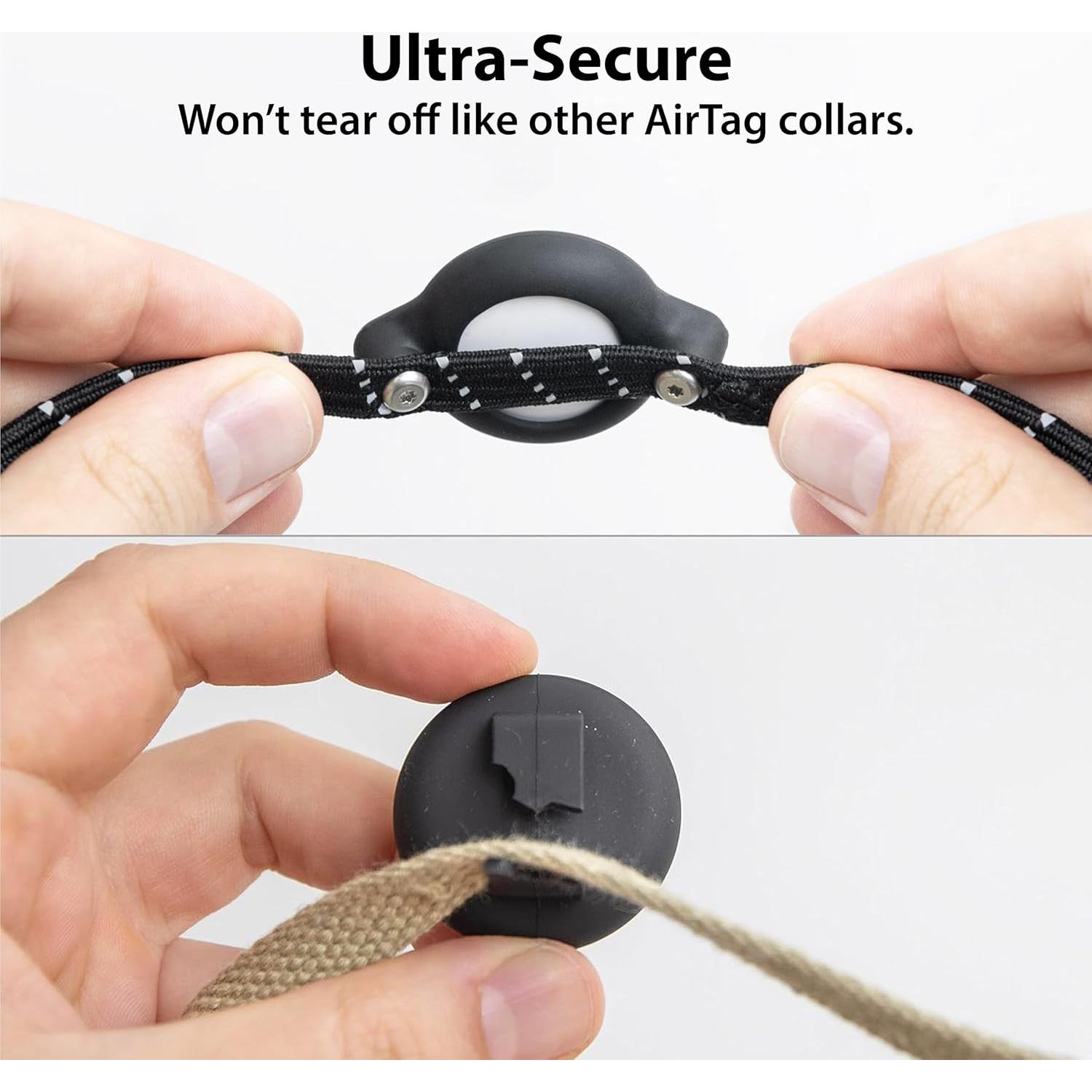 Collar para Gato Elevation Lab AirTag Negro - Ajustable 20-28.5 cm