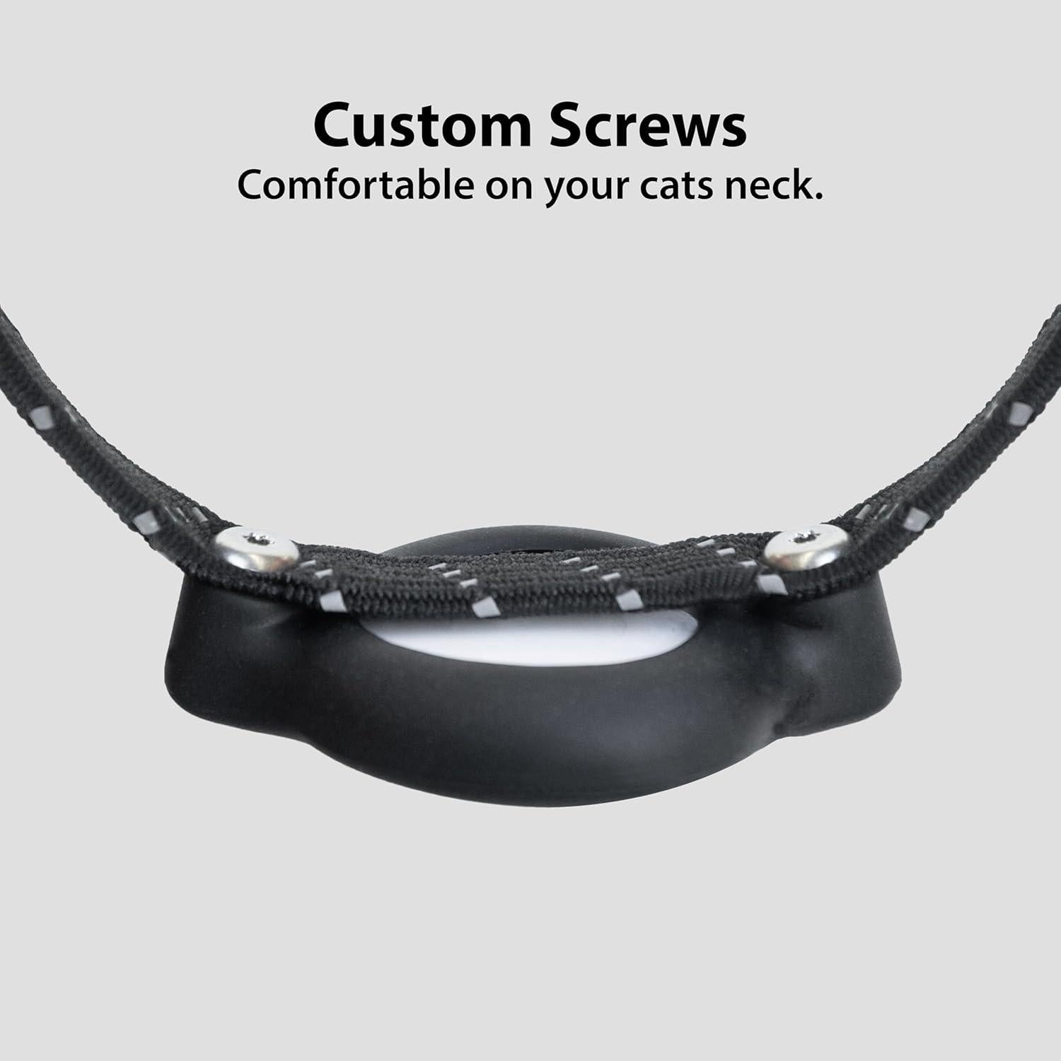 Collar para Gato Elevation Lab AirTag Negro - Ajustable 20-28.5 cm