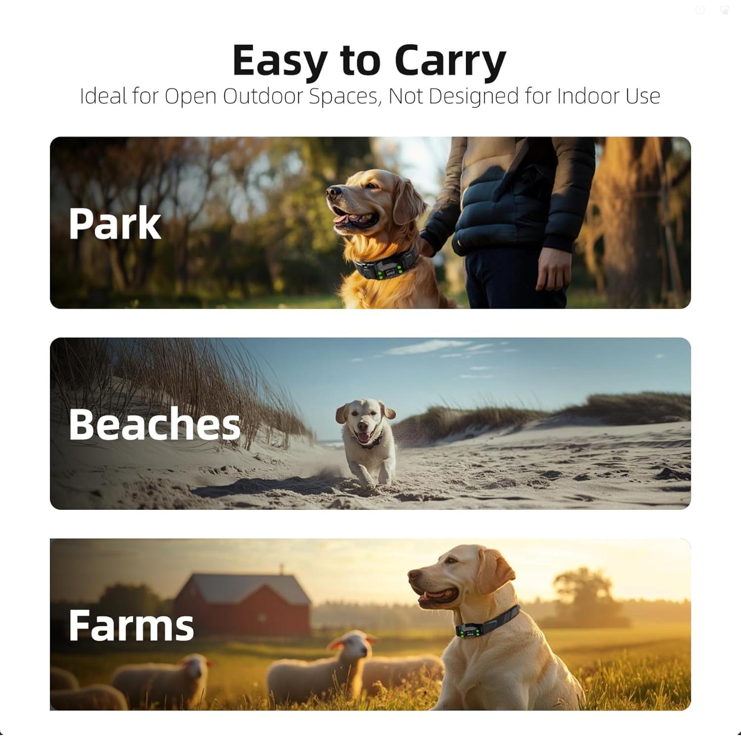 Cerca Invisible para Perros RIXBEO F830PLUS - Collar GPS Impermeable