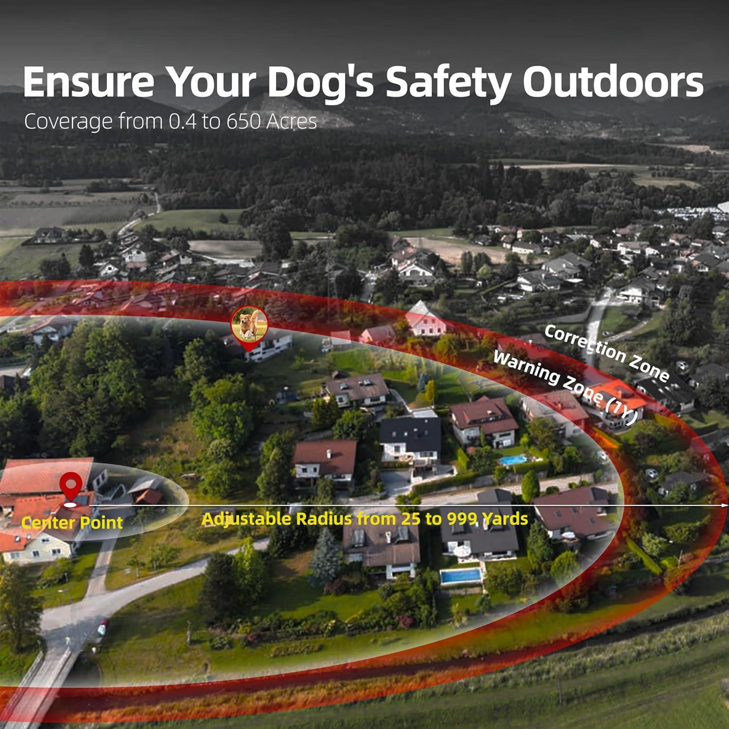 Cerca Invisible para Perros RIXBEO F830PLUS - Collar GPS Impermeable