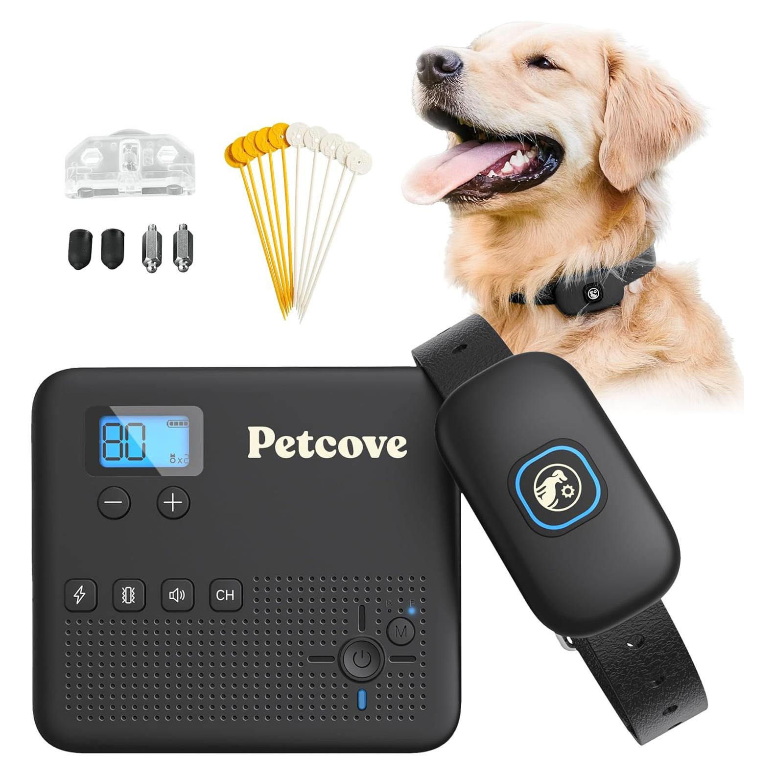 Cerca Inalámbrica para Perros PetCove 2 en 1 con Collar