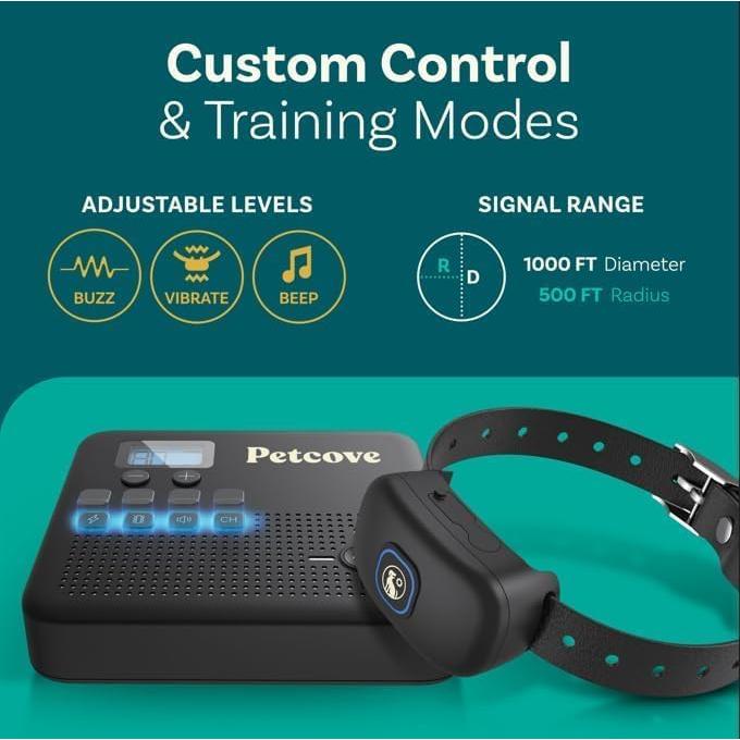 Cerca Inalámbrica para Perros PetCove 2 en 1 con Collar
