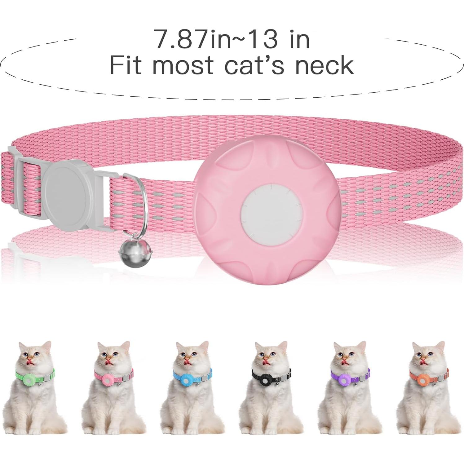 Collar Localizador GPS para Gatos ZITTZ Rosa - Sin Cuota Mensual