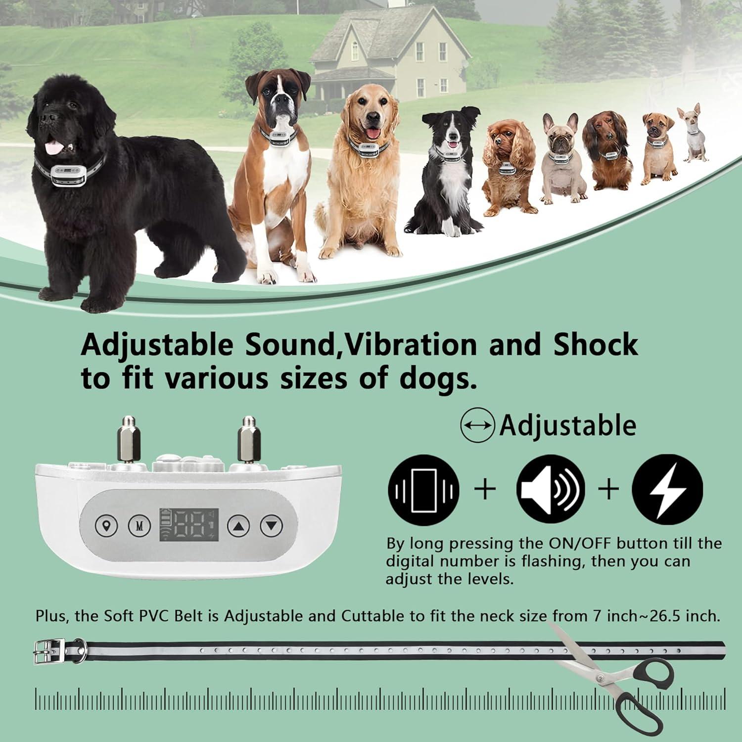 Sistema de Cerca Inalámbrica GPS Petsfun para 2 Perros