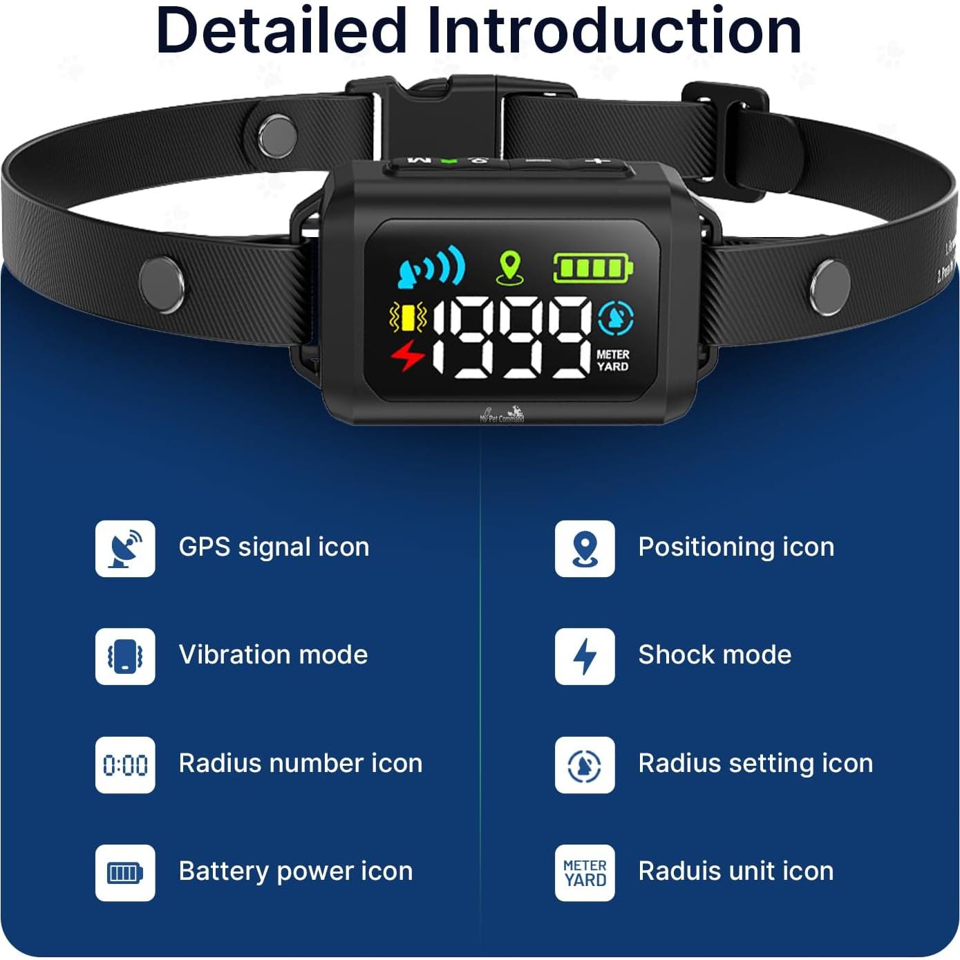 Collar GPS Inalámbrico para Perros My Pet Command 2024