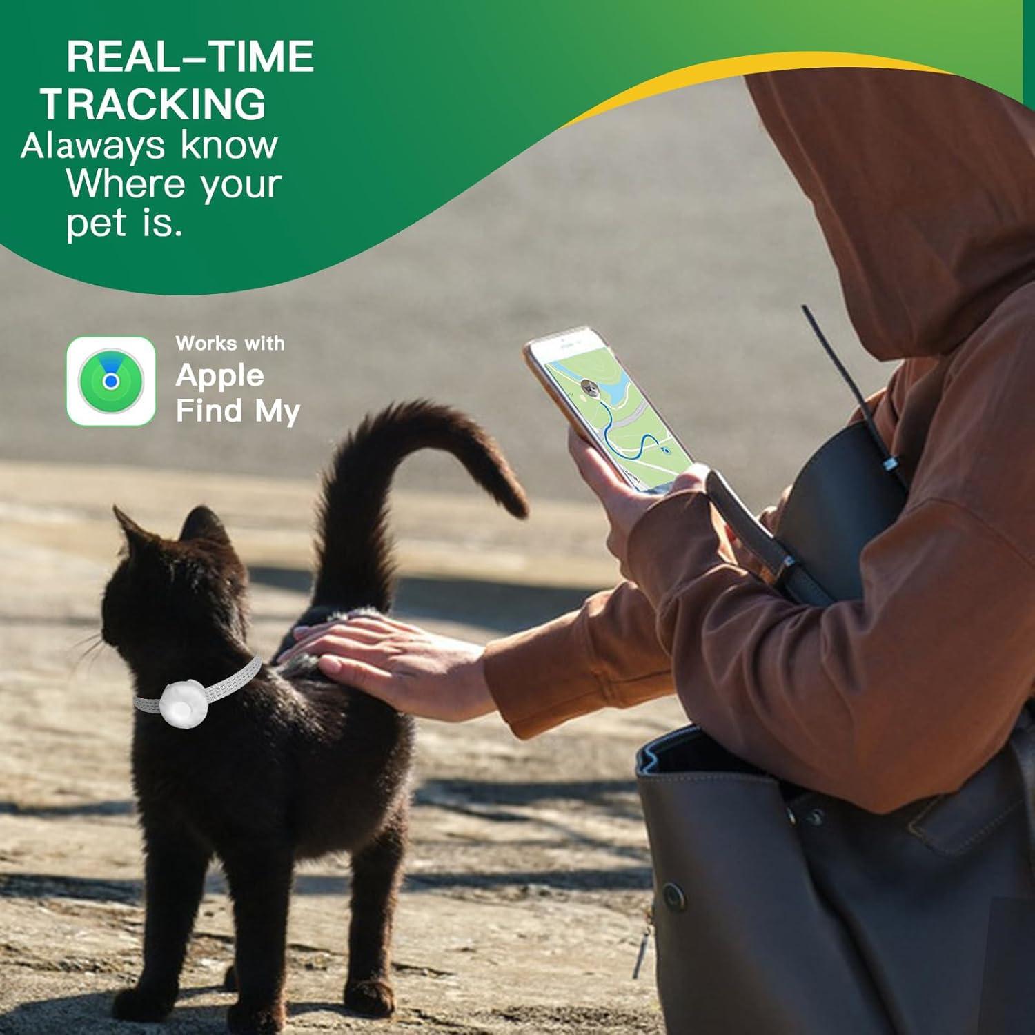 Collar GPS para Gatos ZITTZ - Sin Cuota Mensual, Blanco