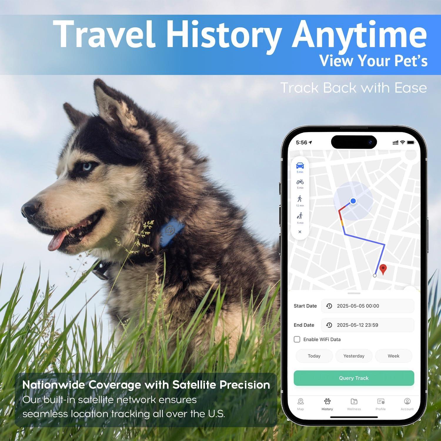 Rastreador GPS para Mascotas SUOFEIYA - Impermeable y en Tiempo Real