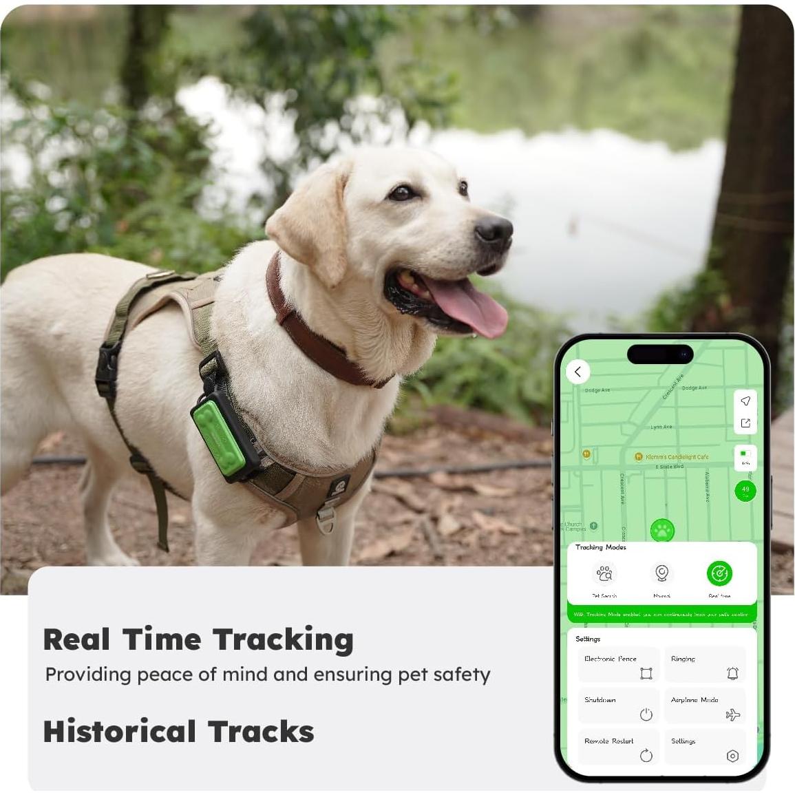 Rastreador GPS GlocalMe KeyTracker para Perros - Impermeable