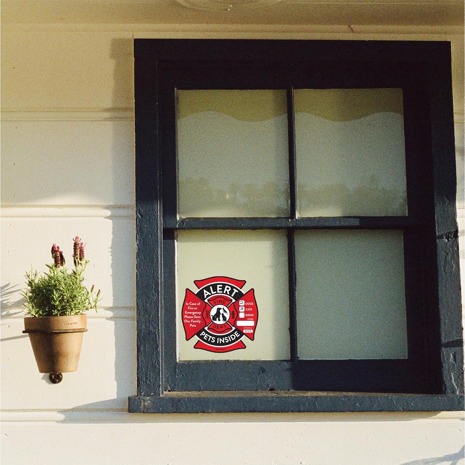 Pegatinas de Alerta de Mascotas DuraPaws - 4 Unidades 12 cm