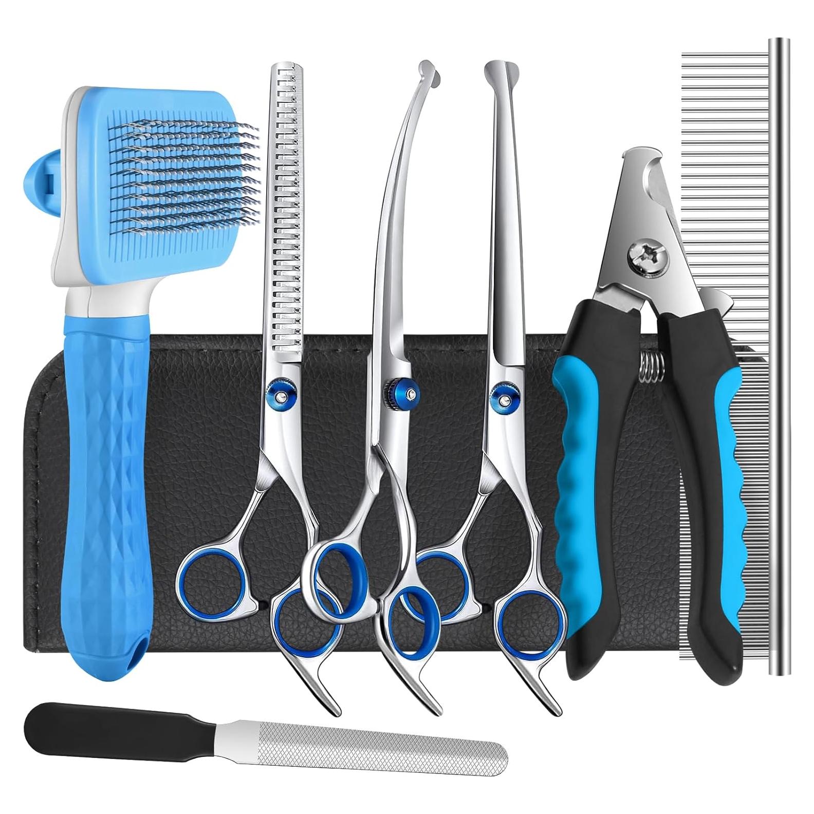 Juego de Tijeras de Aseo para Perros Odoland - Kit Completo