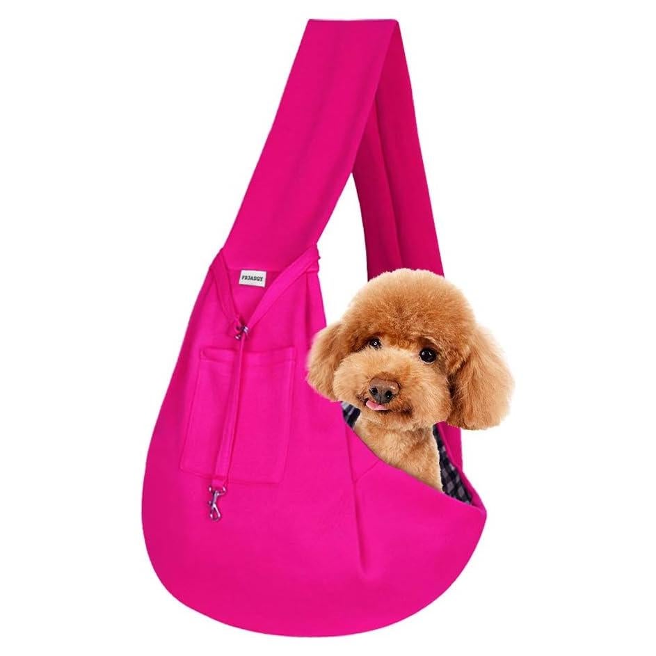 Bolsa Transportín para Mascotas Pequeñas FDJASGY Rojo Rosa