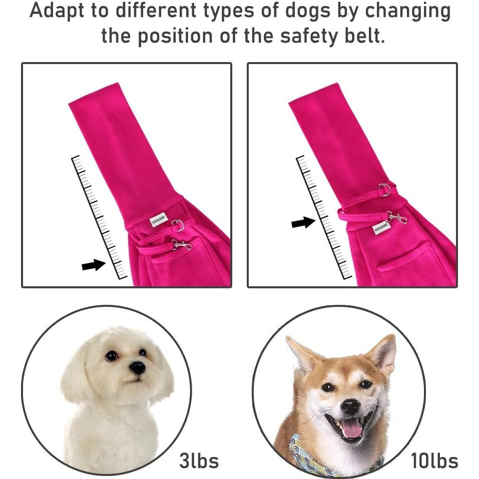 Bolsa Transportín para Mascotas Pequeñas FDJASGY Rojo Rosa