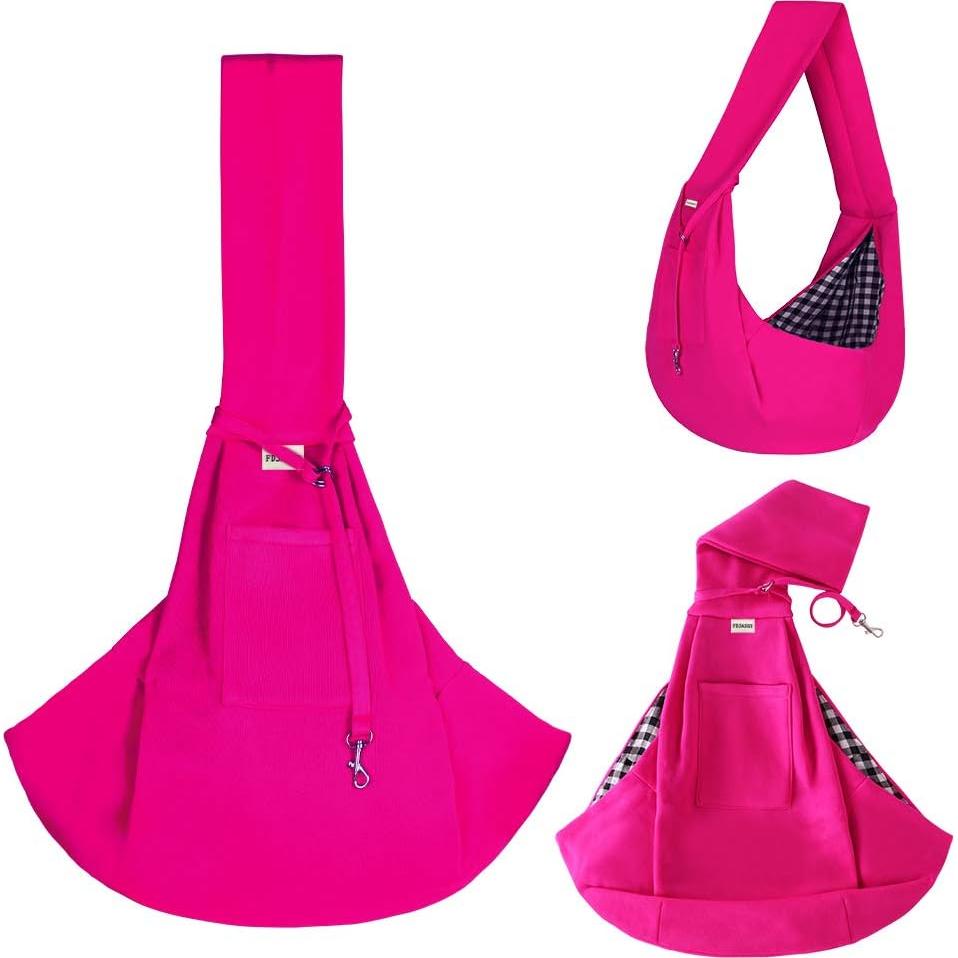 Bolsa Transportín para Mascotas Pequeñas FDJASGY Rojo Rosa
