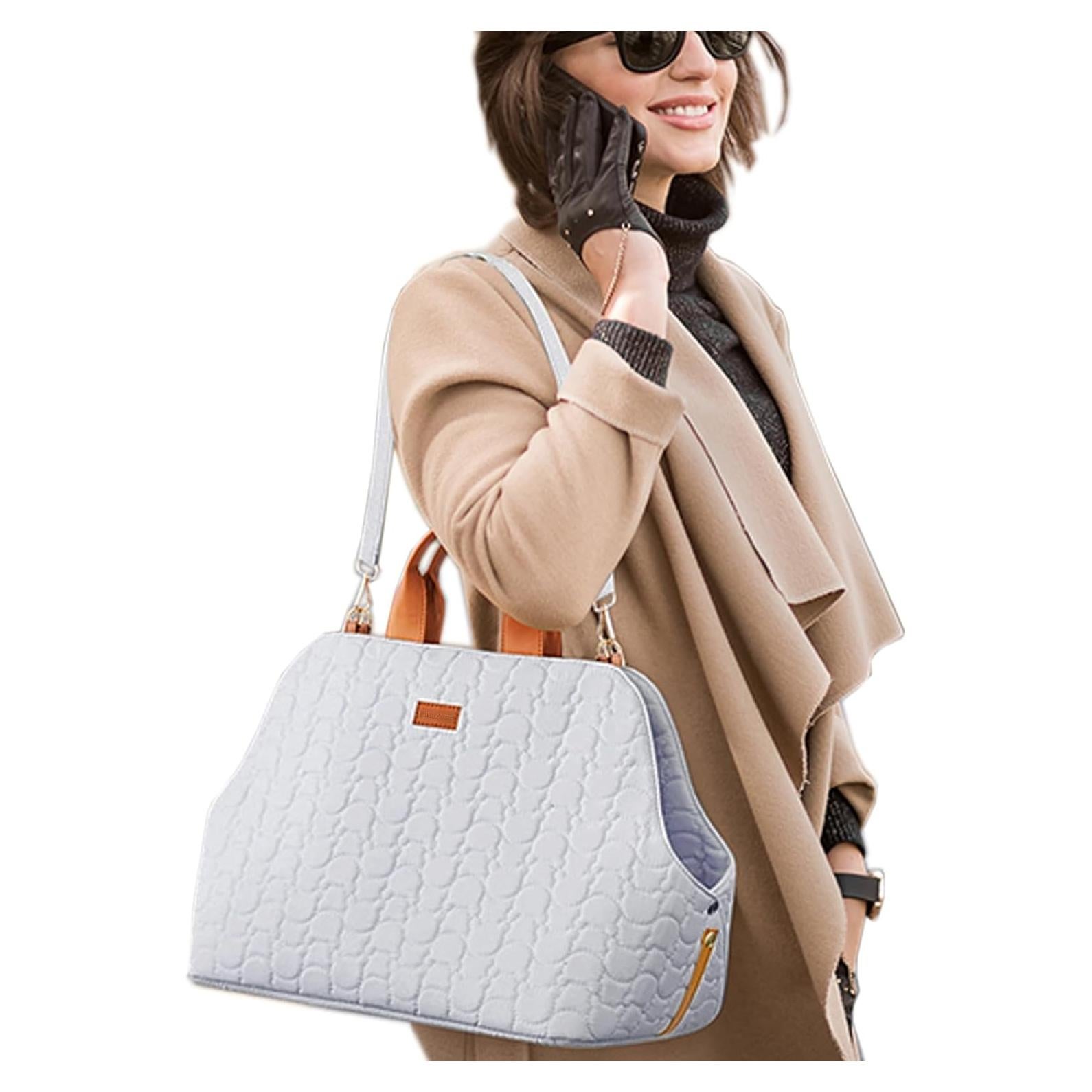 Bolsa Transportadora para Perro Pequeño PATAZONE Gris 40x27cm