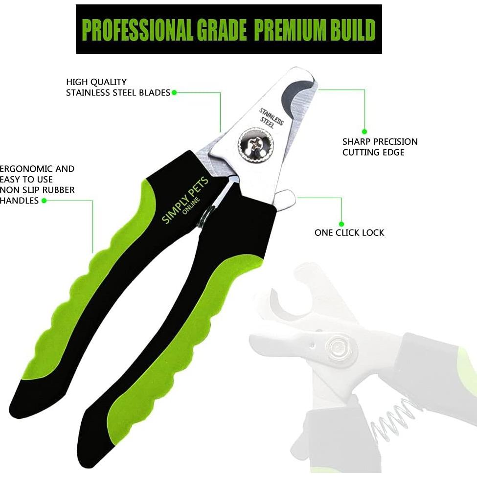 Cortauñas para Perros Simply Pets - Acero Inoxidable Profesional