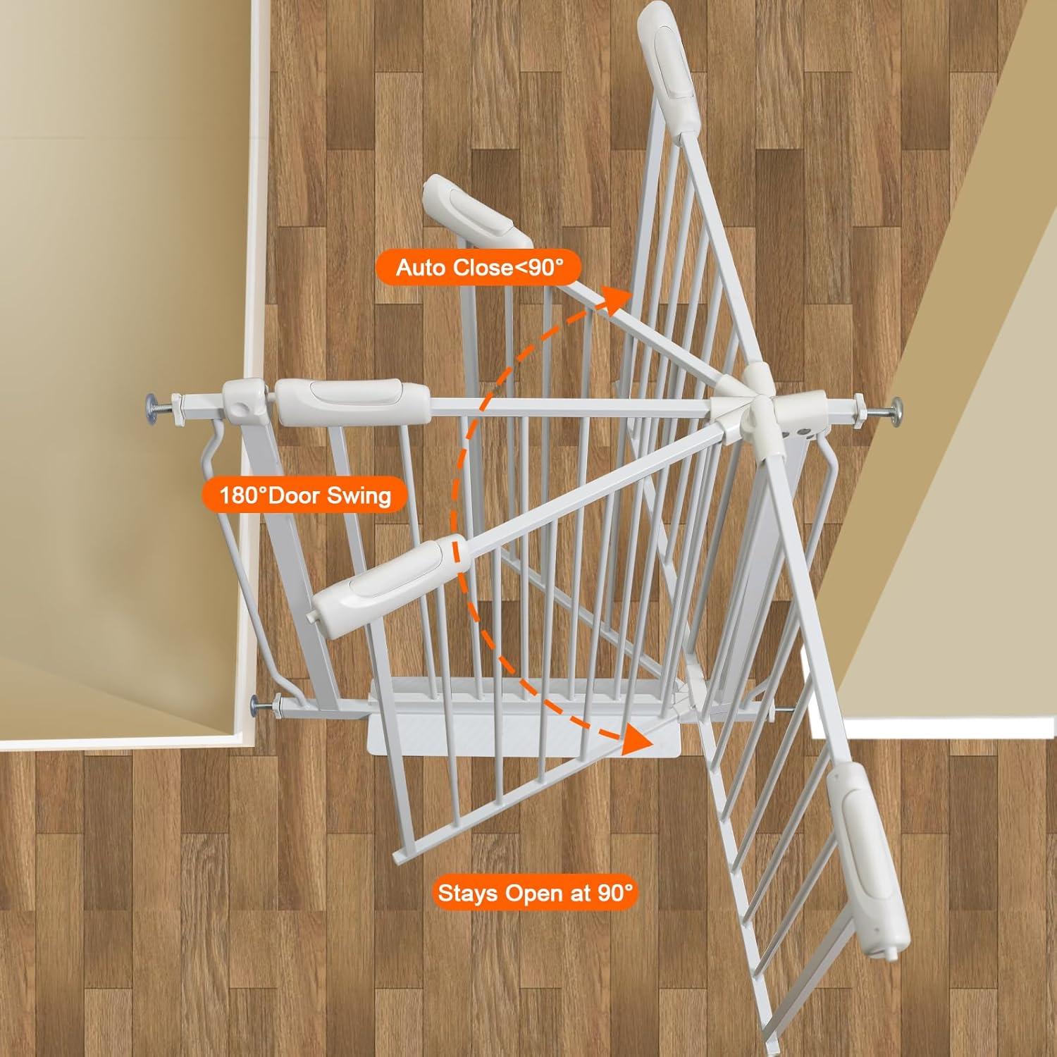 Puerta de Seguridad para Bebés Hooen Metal Ajustable 73-86 cm