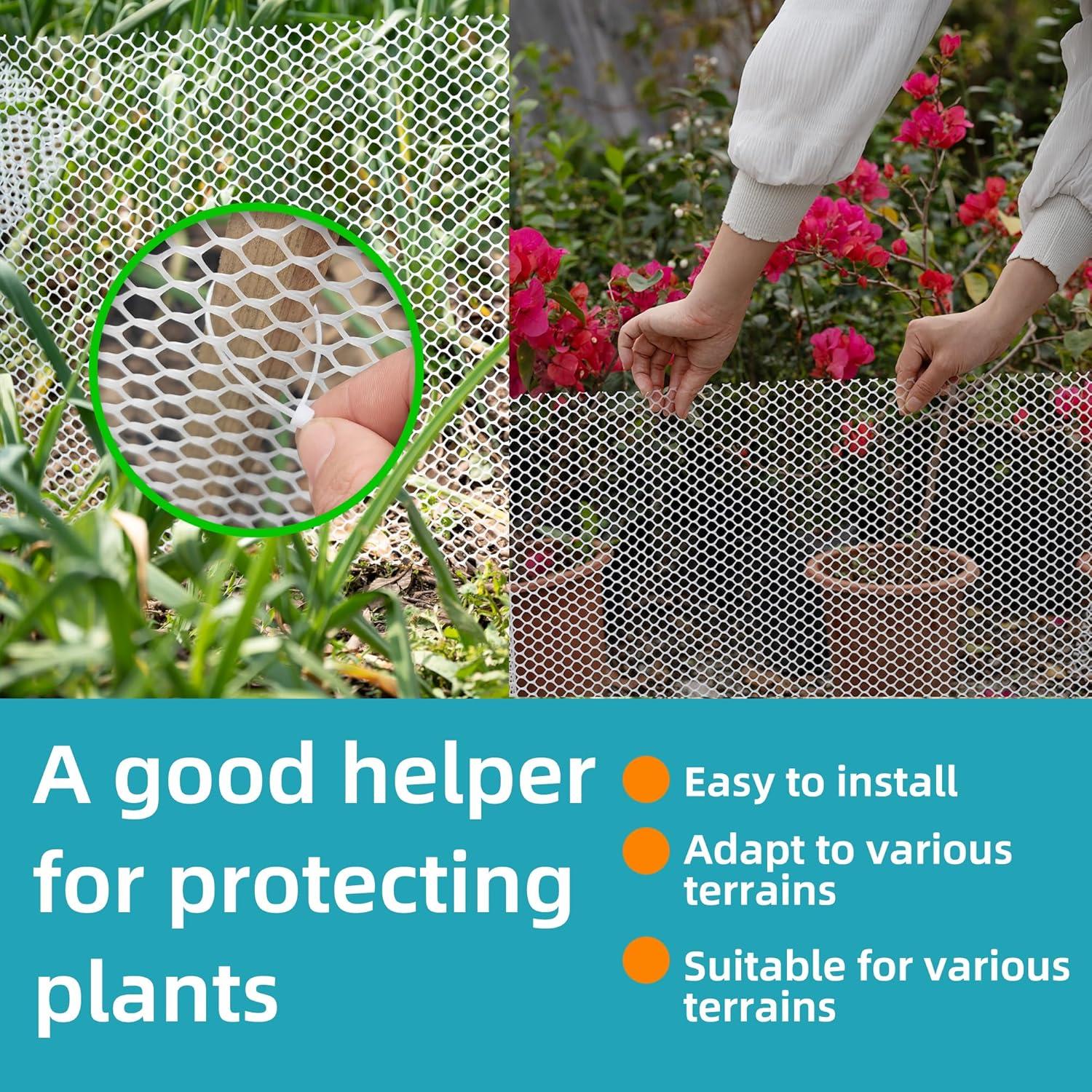 Malla Plástica Negra ESSFF 40cm x 5m para Jardín y Mascotas