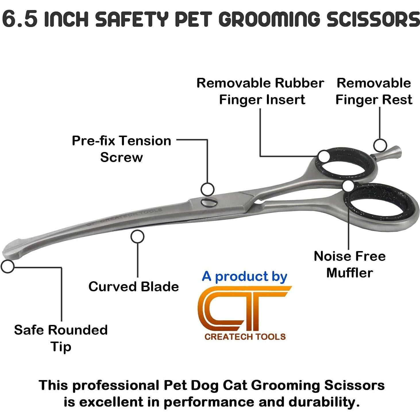 Kit de Tijeras de Aseo para Mascotas CT - 2 Piezas Curvadas