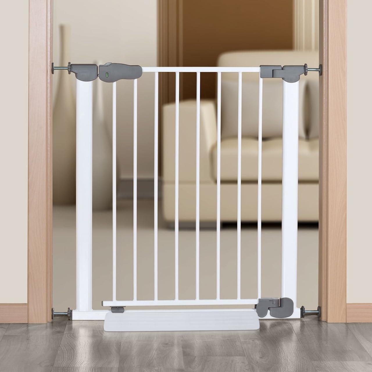 Fijador de puerta de seguridad Totority para mascotas con pedal