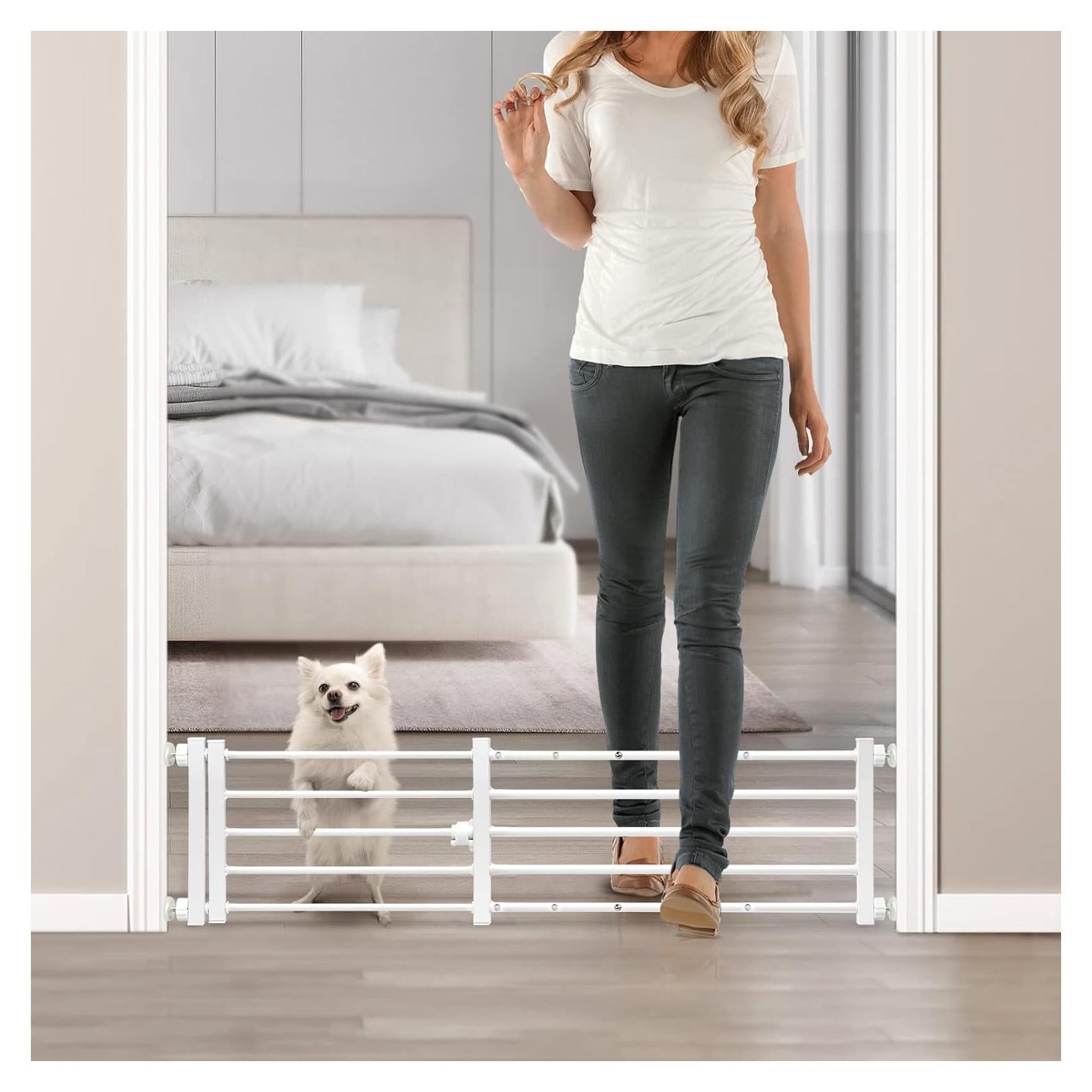 Puerta para Perros Malier 10cm Alta Metal Extra Ancha