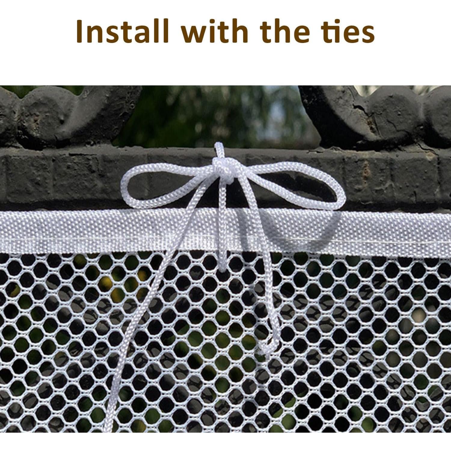 Red de Seguridad para Balcón Flrsucby 3.05m x 0.79m Blanca