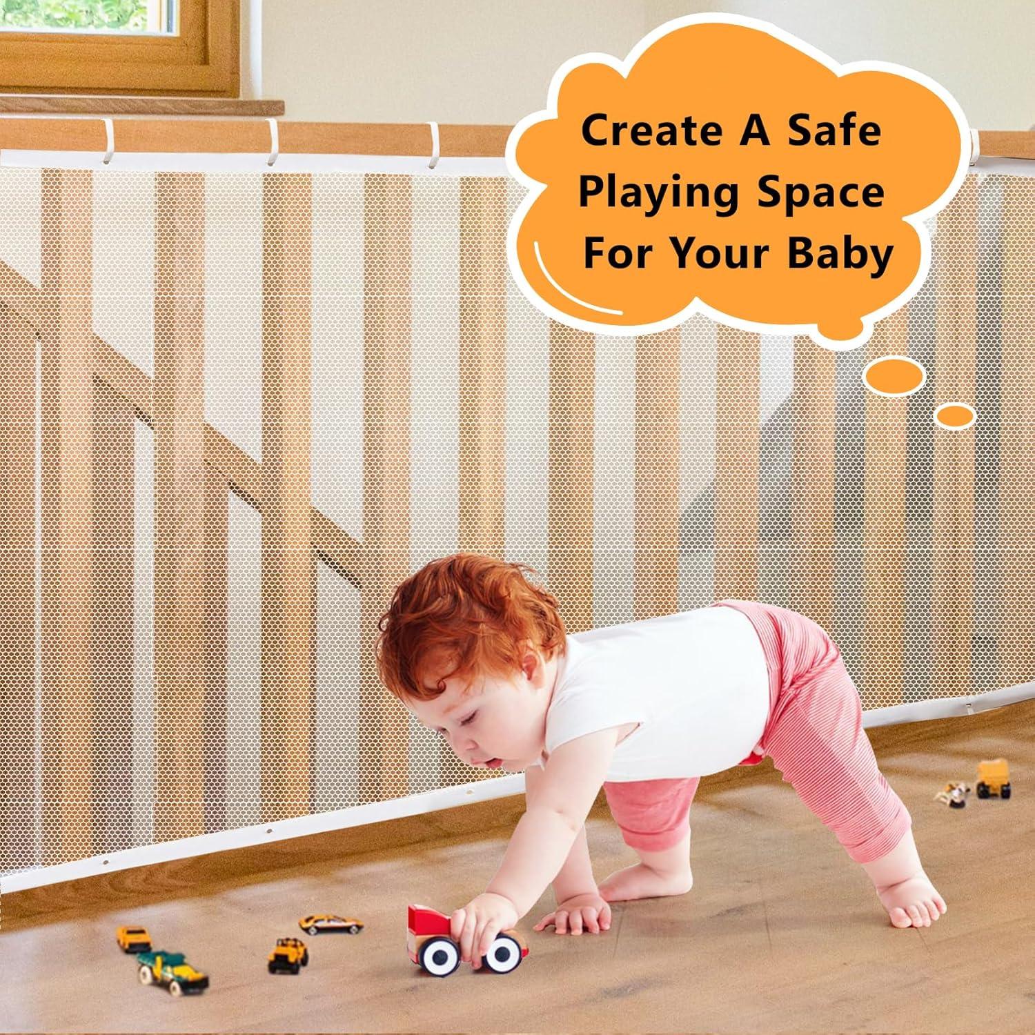 Red de Seguridad para Barandilla Sur a Este 3.05x0.91m Blanca