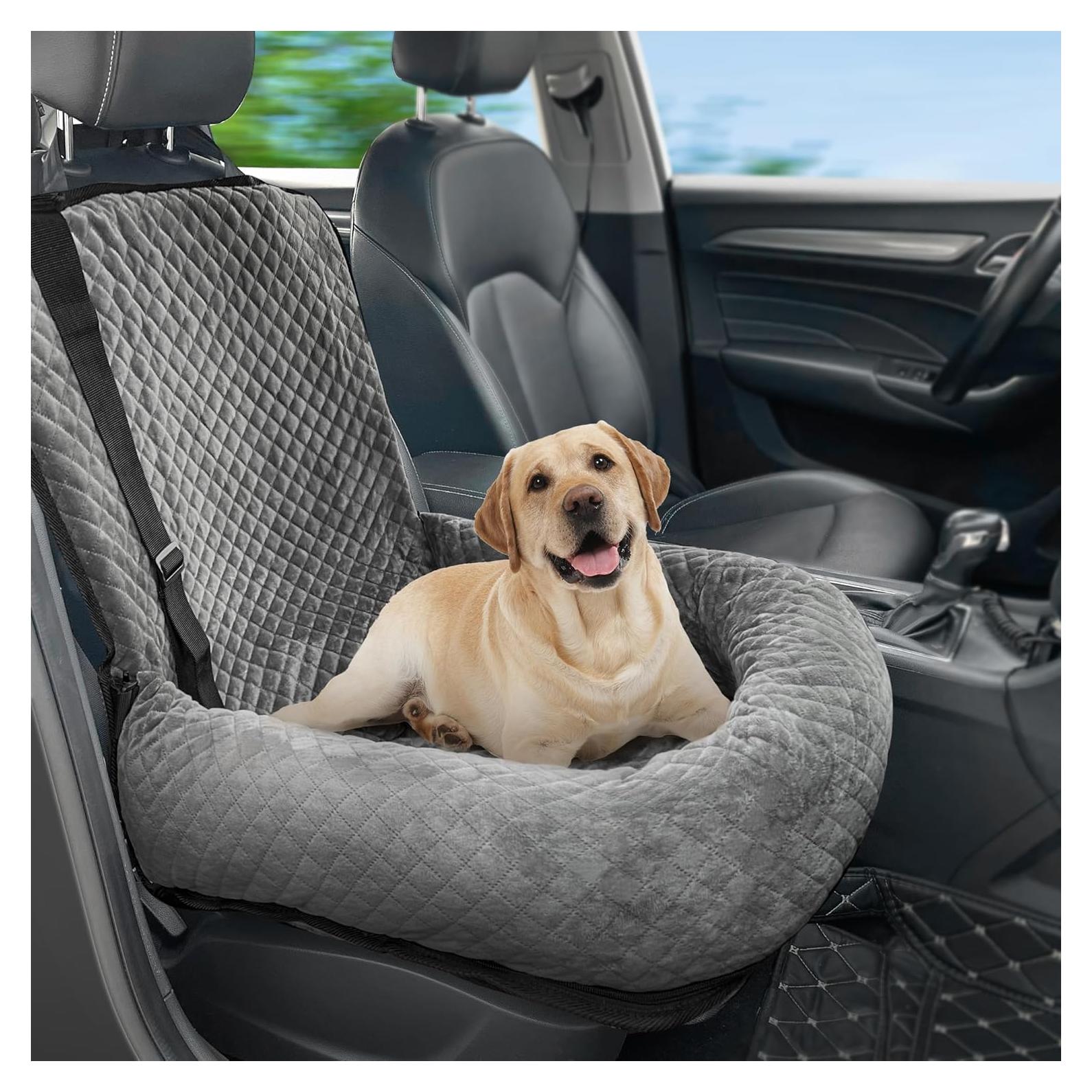 Asiento de Coche para Perros Pequeños MagicFox Gris 50.8x50.8cm