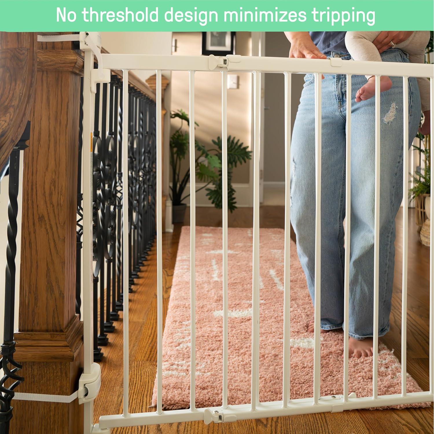 Puerta de Seguridad para Bebés y Mascotas Summer 79-117 cm Blanco