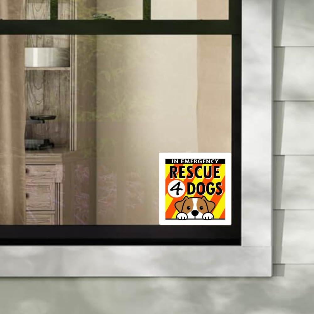 Calcomanía de Rescate de Mascotas Crafted-Brand 7.62x7.62 cm