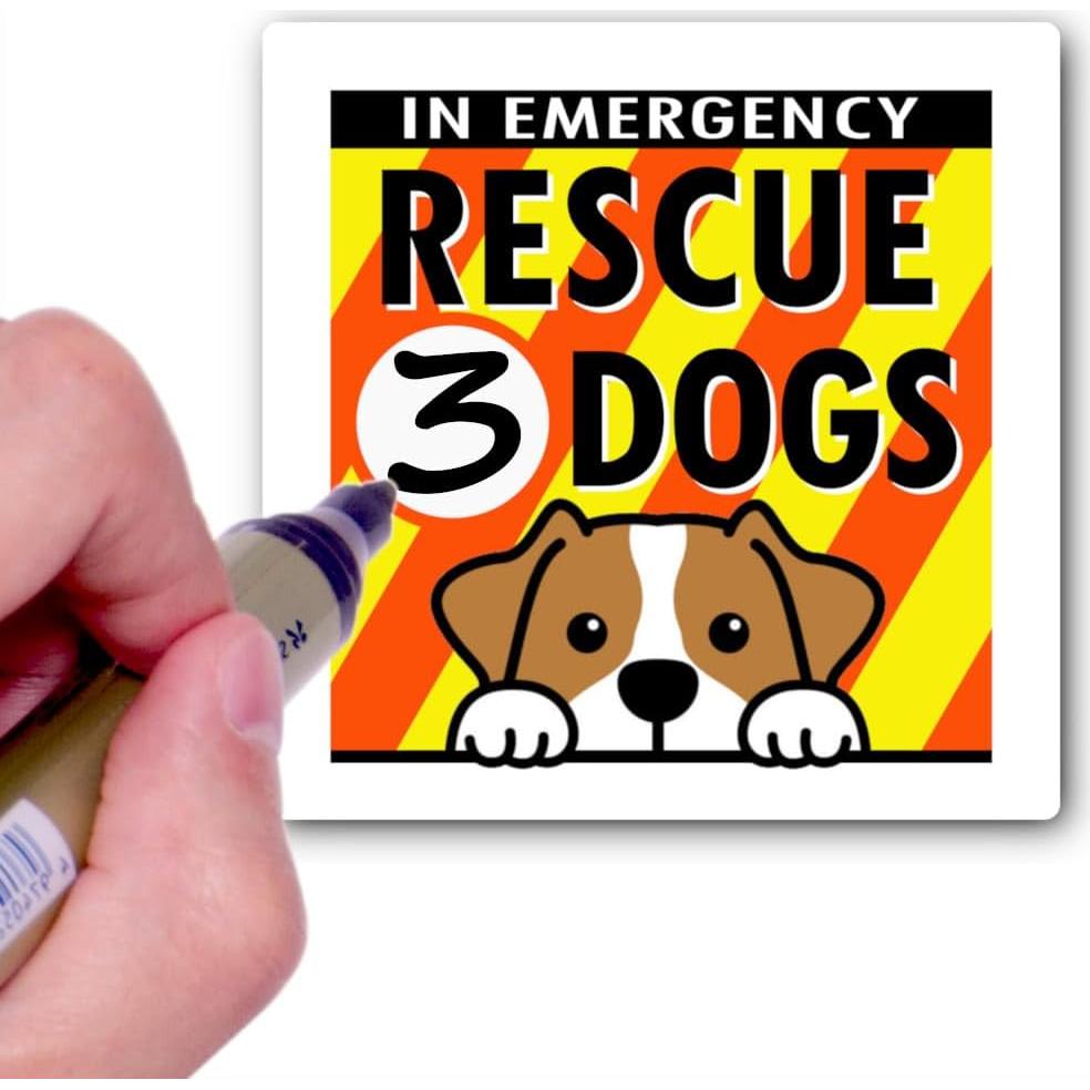 Calcomanía de Rescate de Mascotas Crafted-Brand 7.62x7.62 cm