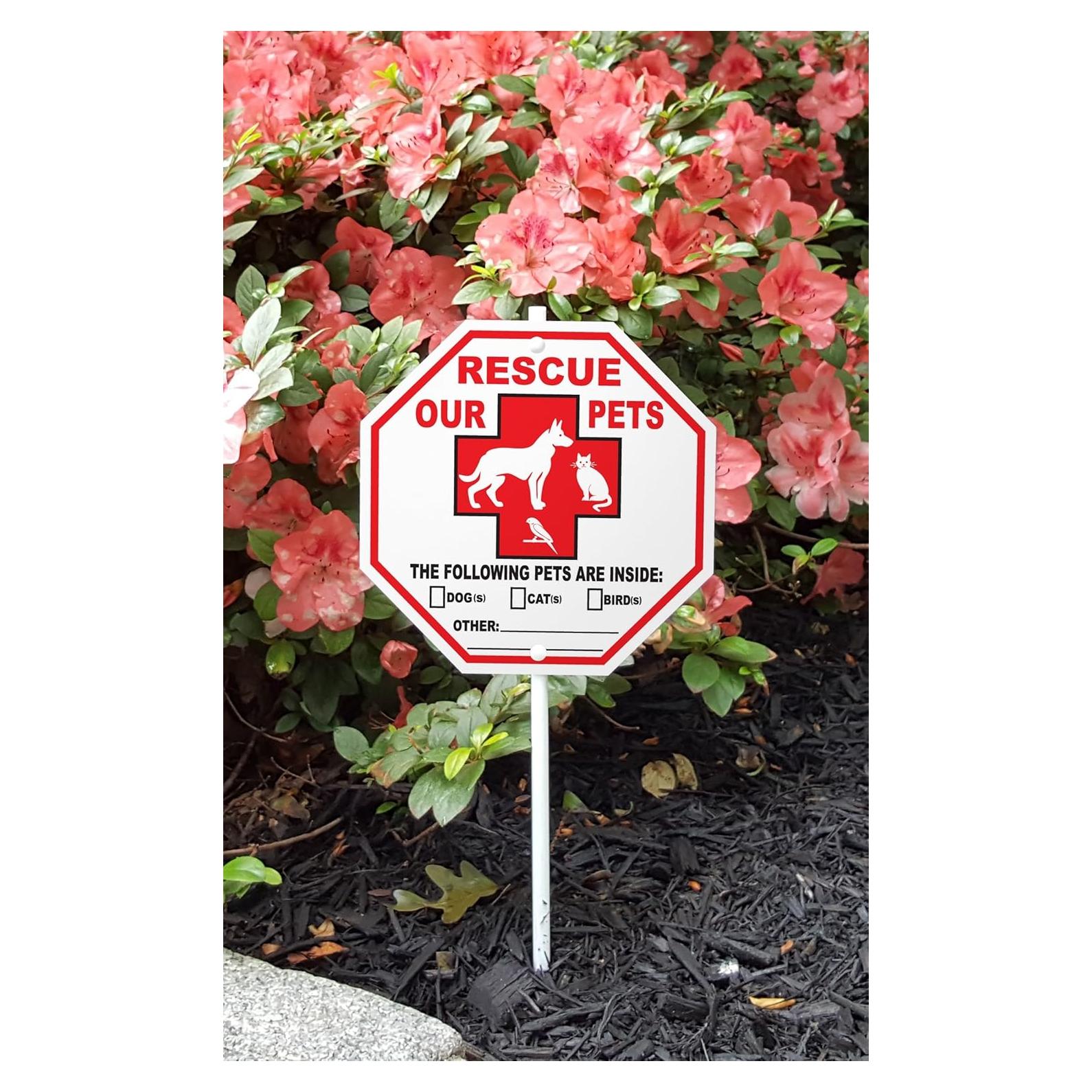 Señal de Jardín de Rescate de Mascotas Imagine This S3938