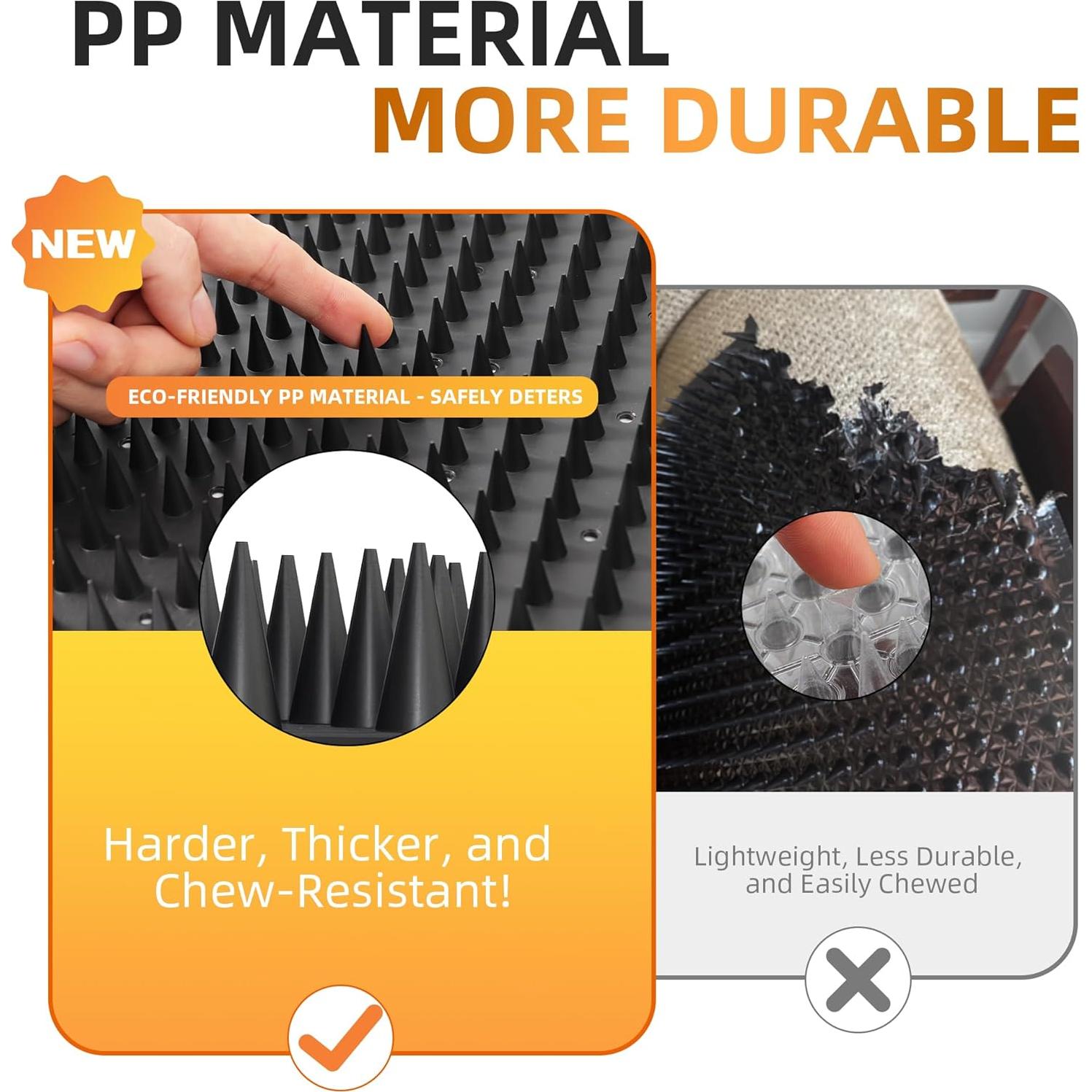 Paquete de 3 Alfombrillas Antiderrapantes LanLfSty 42x32cm