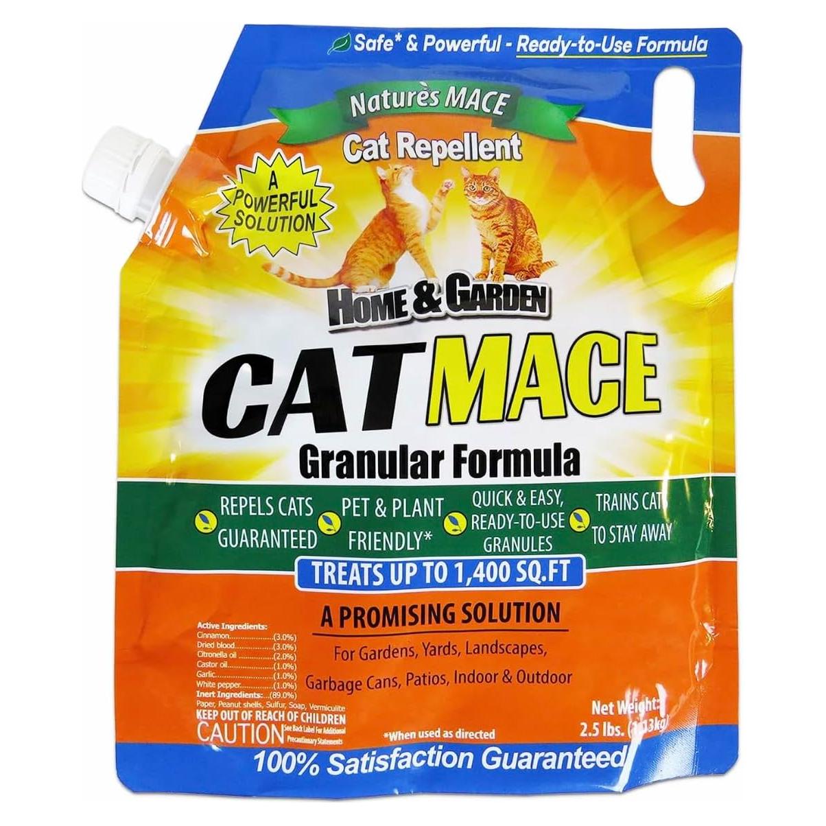 Repelente Granular de Gatos Nature's MACE 1.13kg Jardín