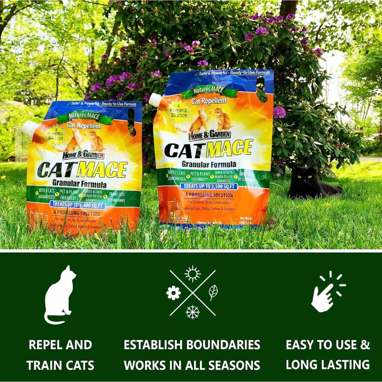 Repelente Granular de Gatos Nature's MACE 1.13kg Jardín