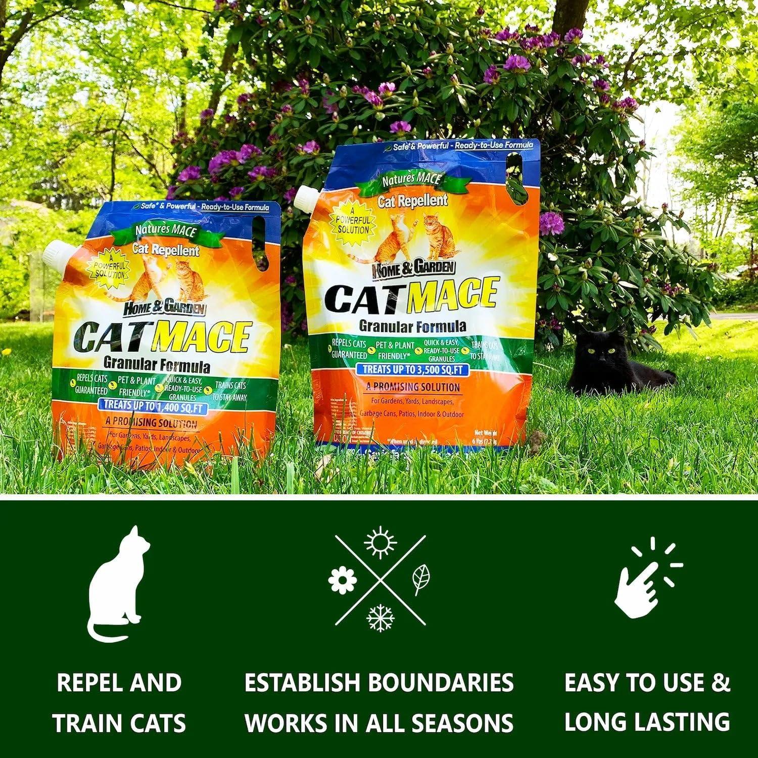 Repelente Granular de Gatos Nature's MACE 1.13kg Jardín