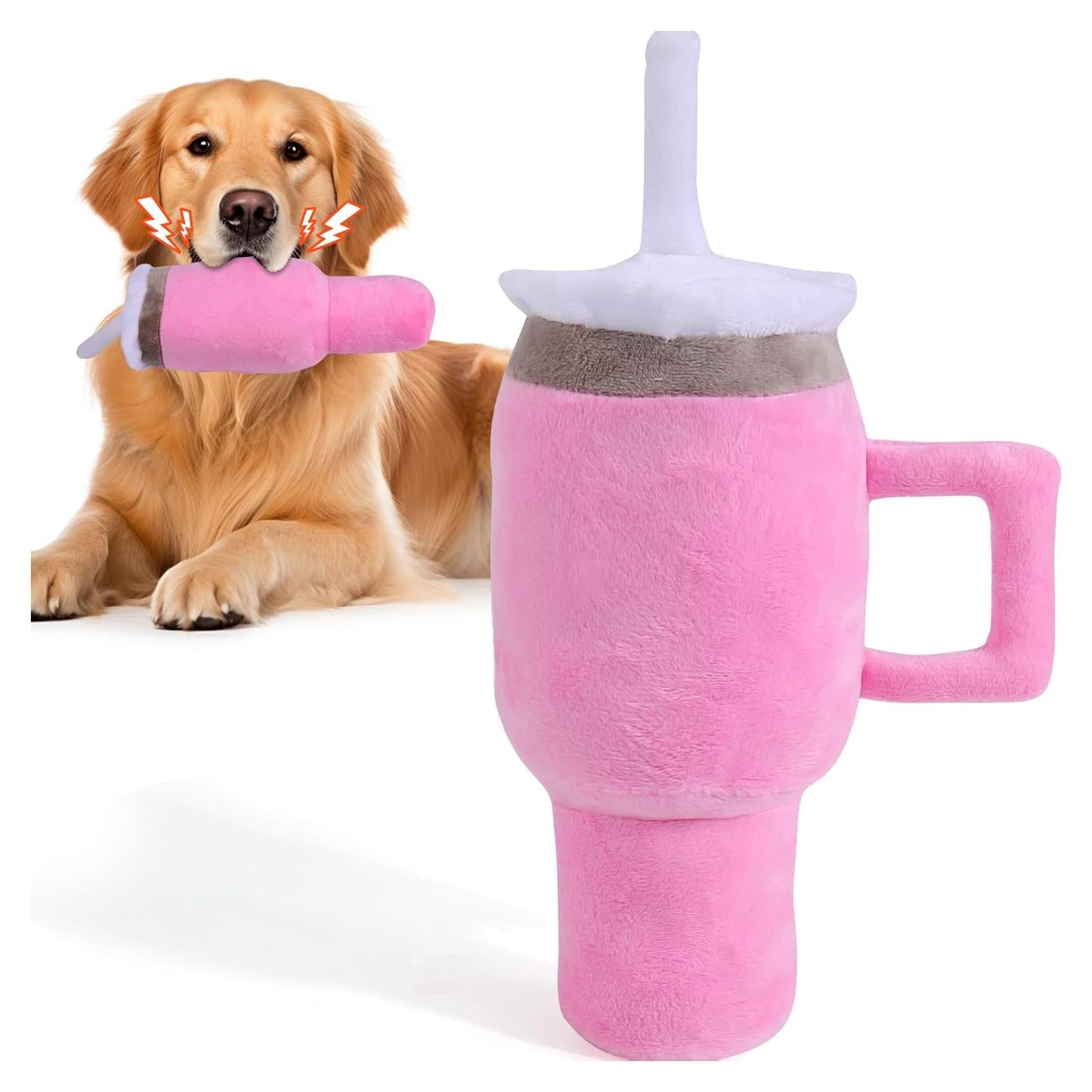 Juguete para Perros BABORUI Taza Rosa Squeaky 2.5cm