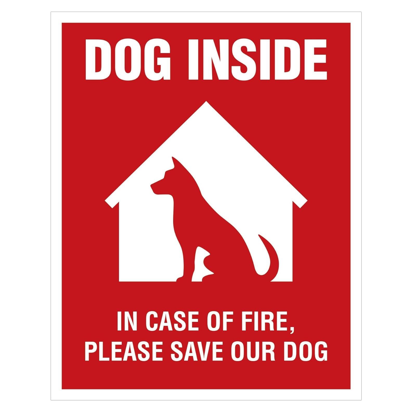 Pegatina de Seguridad para Ventana de Perro Smiley Peaches - 4 Piezas - 10.16x12.7 cm