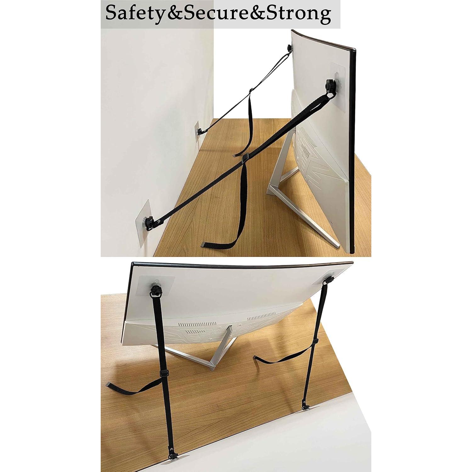 Correas de Seguridad Ajustables para TV - 2 Paquete Antivuelco