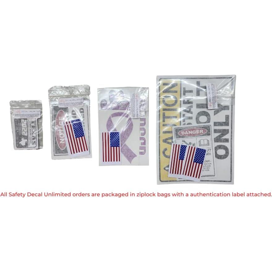 Etiqueta de Alerta de Animales en Emergencias Safety Decal 10.16x6.35cm