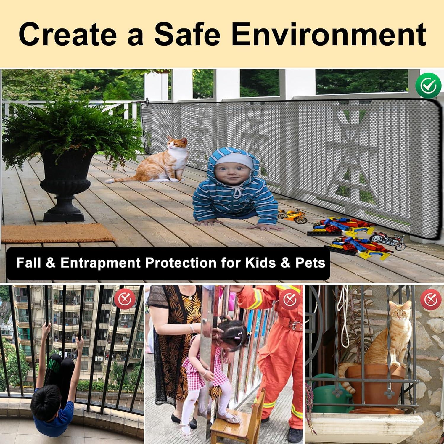 Red de Seguridad para Balcón 5.5m x 0.81m Sunjoy Castle