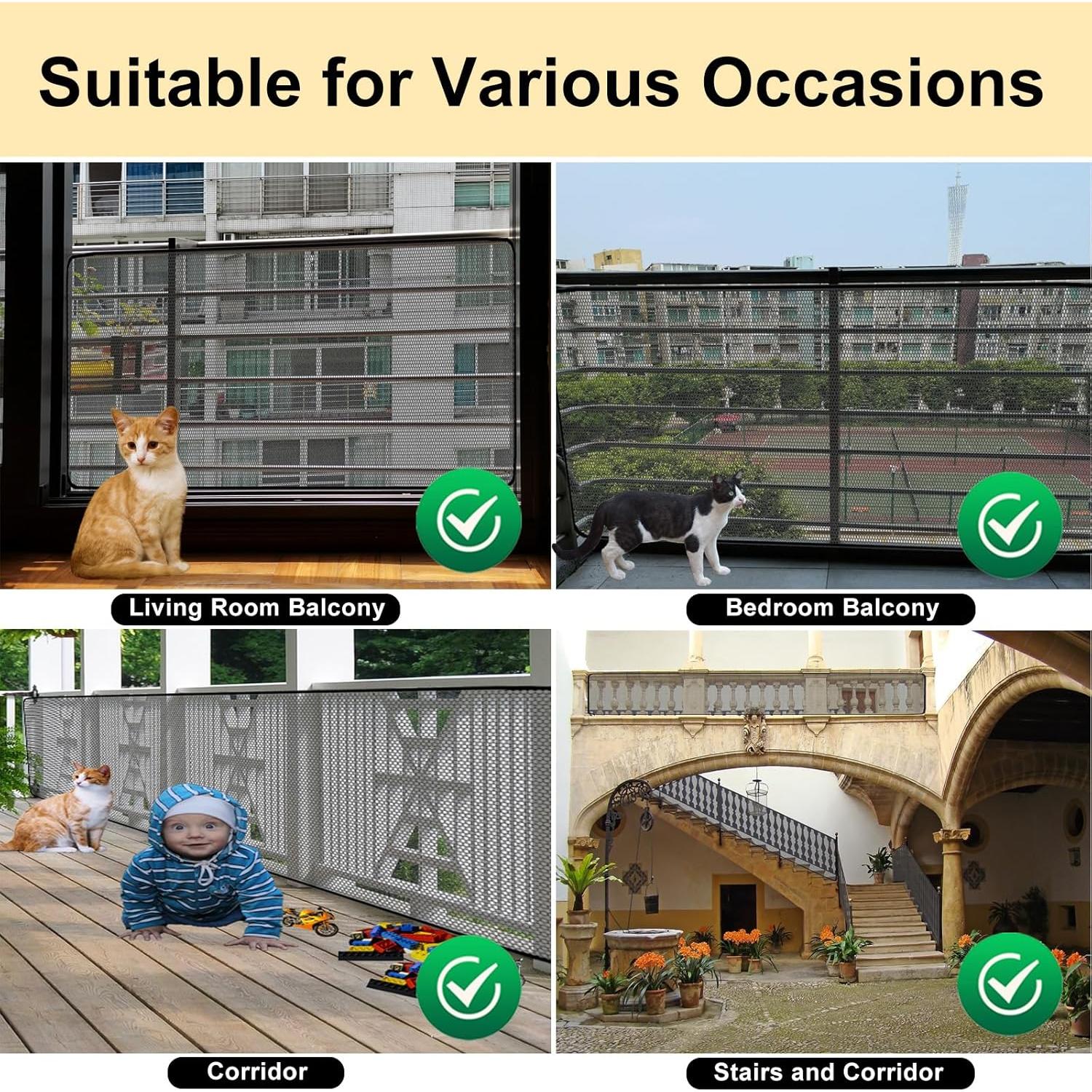 Red de Seguridad para Balcón 5.5m x 0.81m Sunjoy Castle