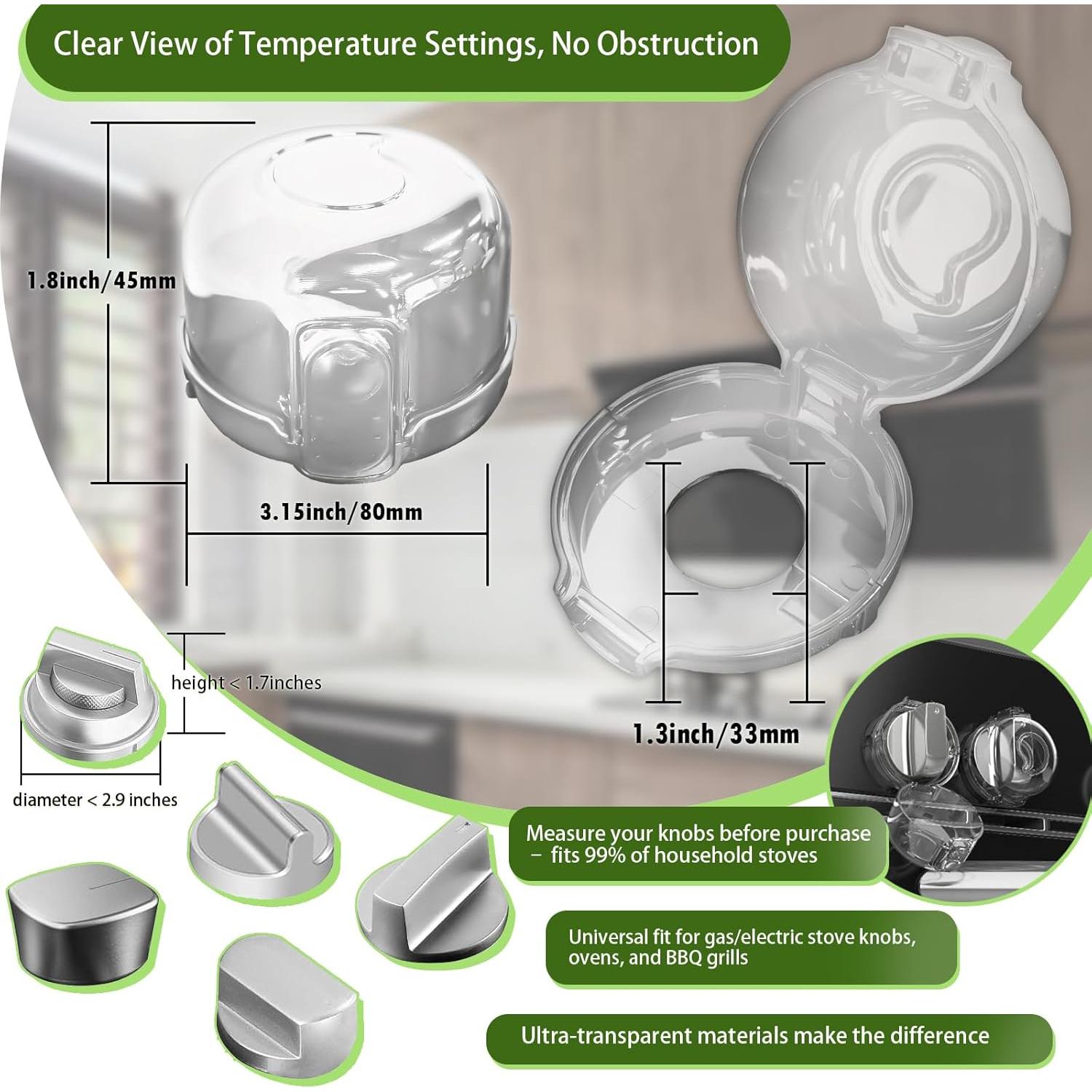 Cubiertas de Seguridad para Perillas de Estufa Safety 1st - 5 Piezas
