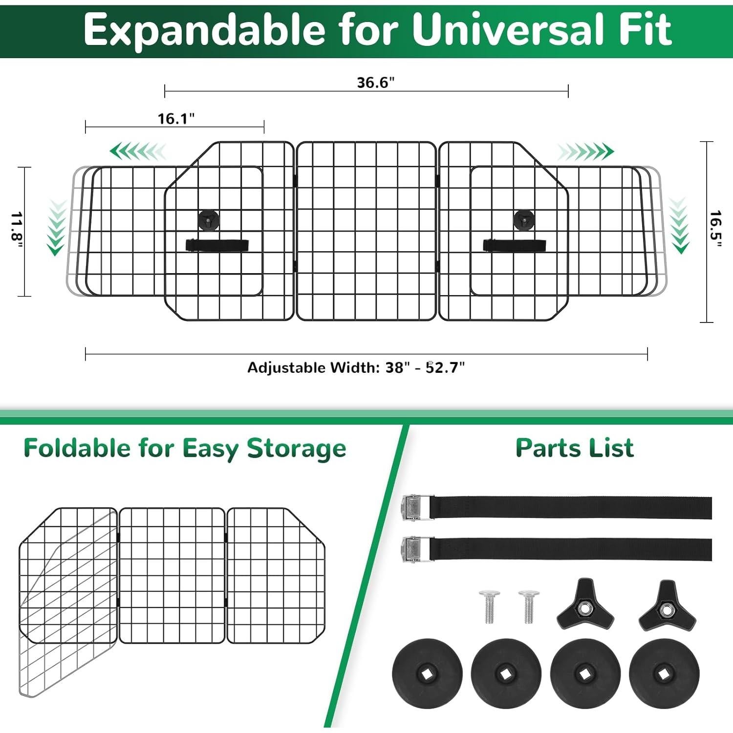 Divisor Universal para Perros HAITRAL, Ajustable 93x42 cm