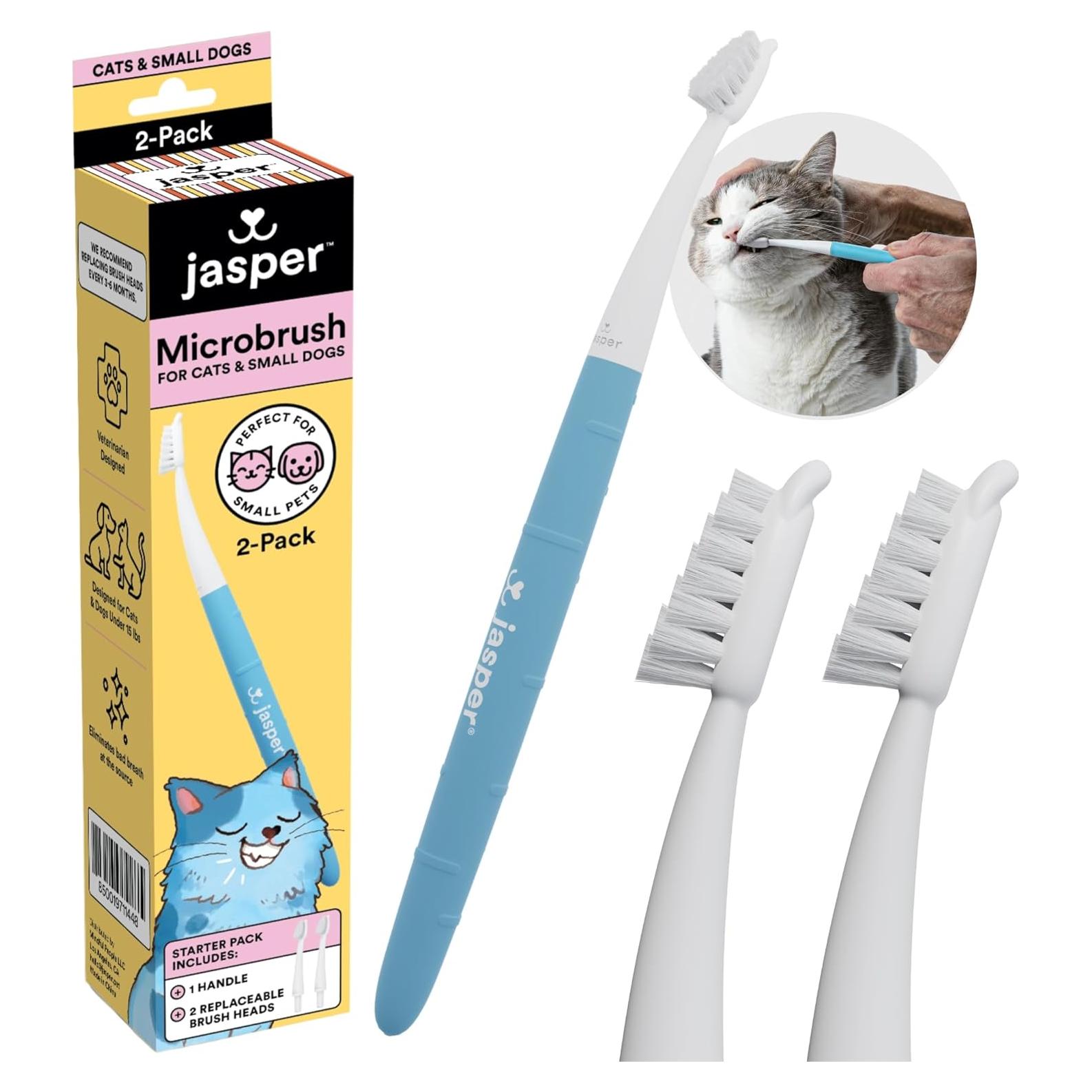 Cepillo de Dientes Microbrush Jasper para Gatos y Perros Pequeños