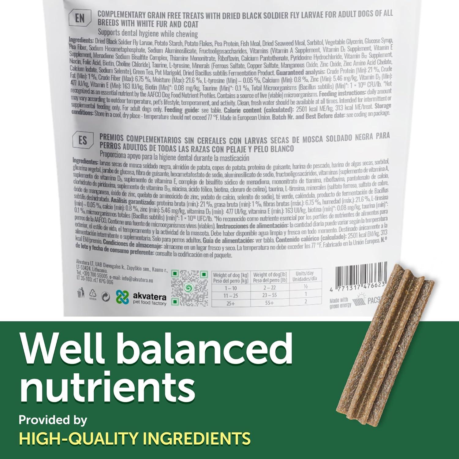 Golosinas para Perros Akvatera 150g - Cuidado Oral Insectos