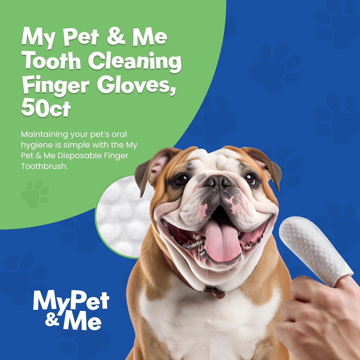 Toallitas Dentales Desechables MyPet&Me - 50 Unidades para Mascotas