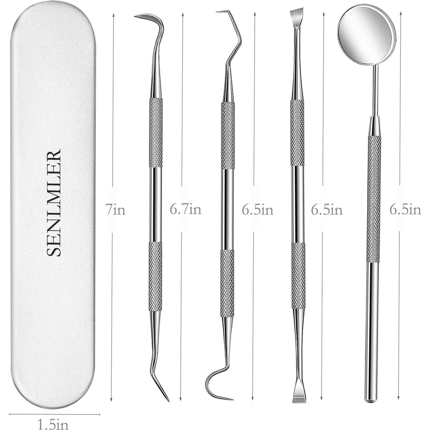 Kit Profesional de Herramientas Dentales SENLMLER - Acero Inoxidable