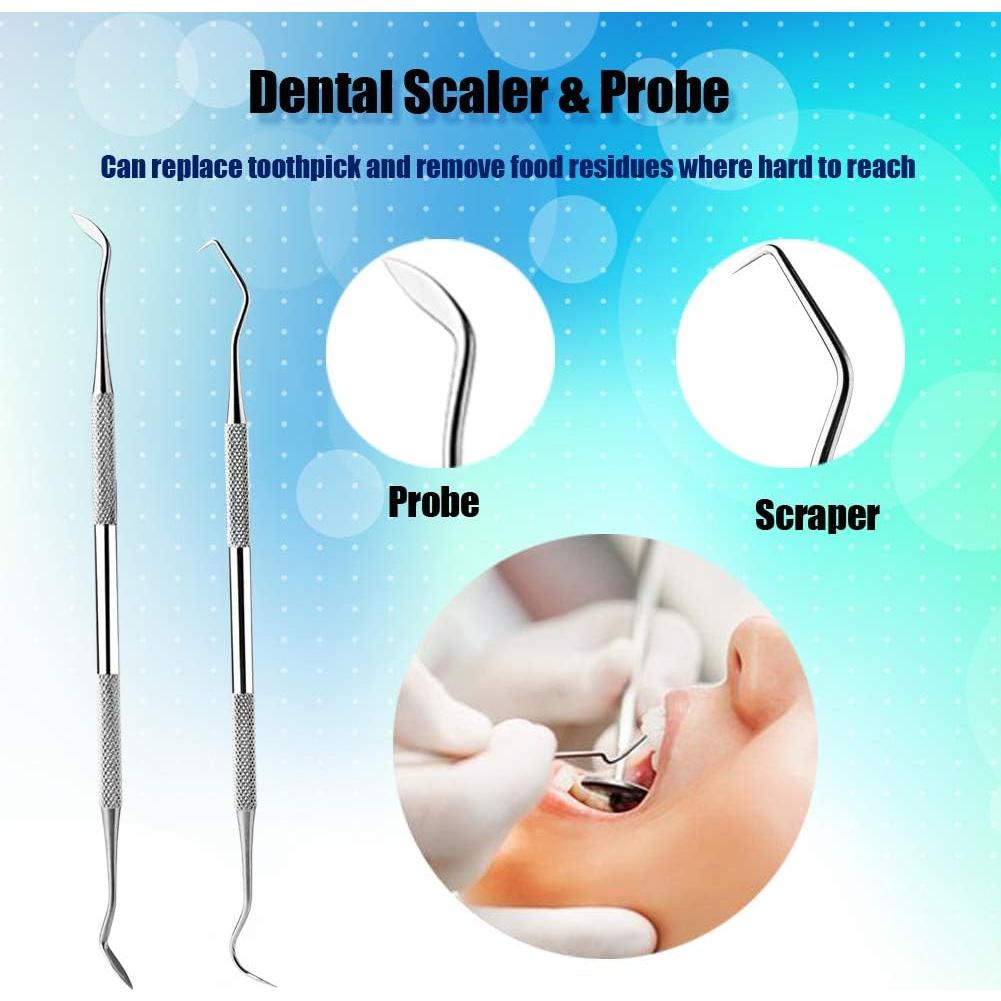 Juego de Herramientas de Higiene Dental EPARTSWIDE 6 Piezas Acero Inoxidable